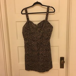 Target Wild Fable zip up leopard dress